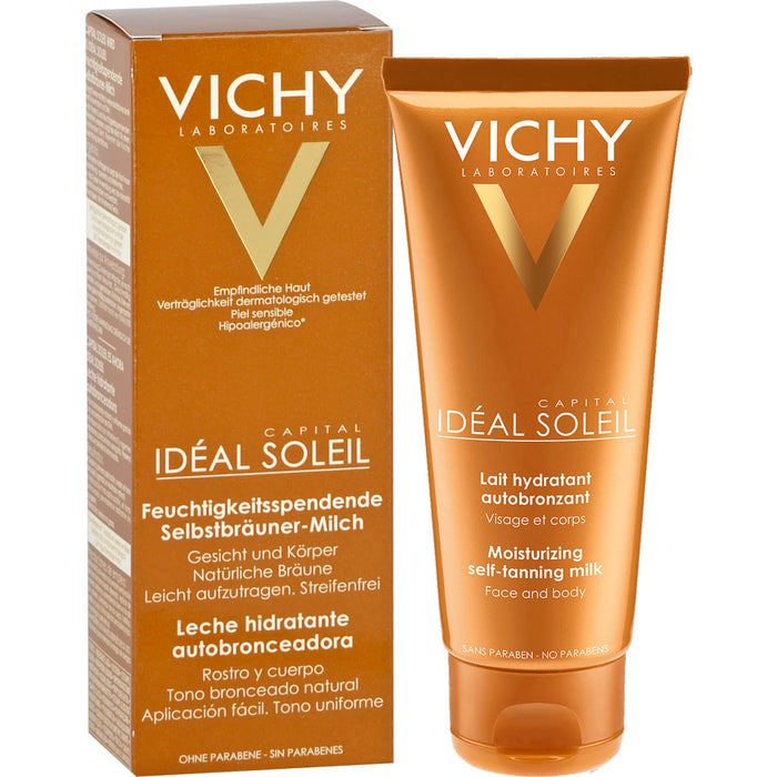 VICHY Idéal Soleil Selbstbräuner-Milch für empfindliche Haut, 100 ml Cream