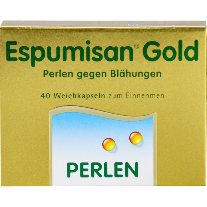 Espumisan Gold Weichkapseln Perlen gegen Blähungen, 40 St. Kapseln