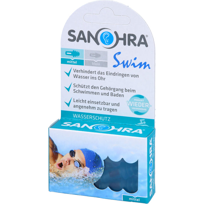 SANOHRA swim Ohrenschutz für Erwachsene, 2 pc Bouchons d'oreilles