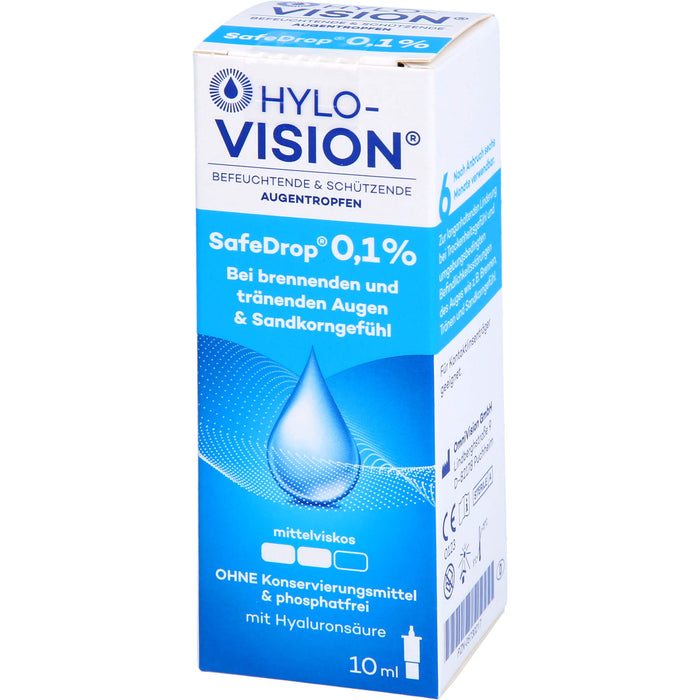 Hylo-Vision SafeDrop 0,1 % Lösung Fläschchen, 10 ml Solution