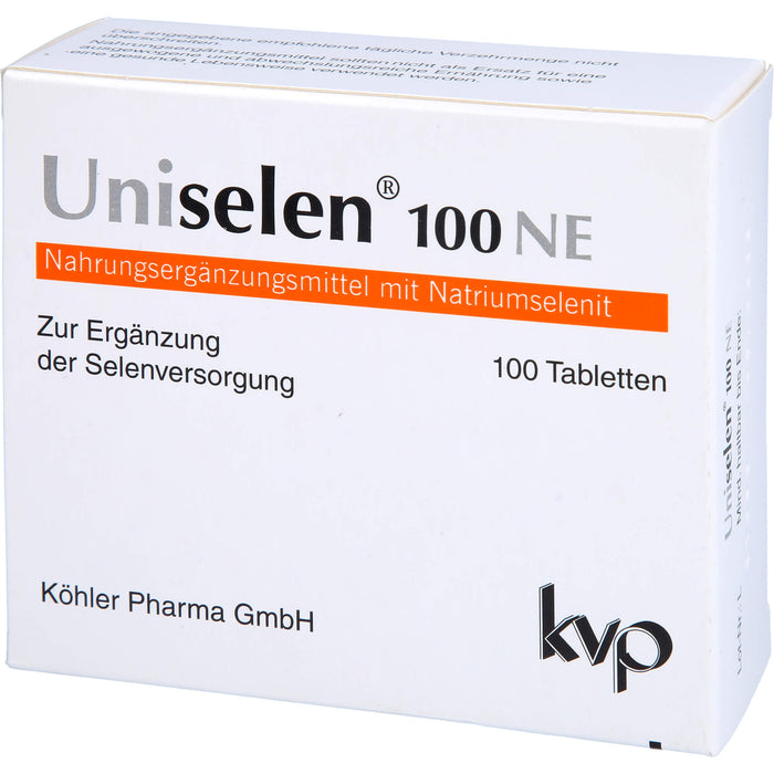 Uniselen 100 NE Tabletten zur Ergänzung der Selenversorgung, 100 pc Tablettes