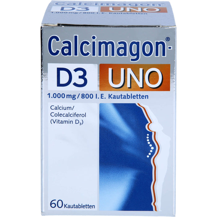 Calcimagon D3 UNO 1000 mg / 800 I.E. Kautabletten, 60 pcs. Tablets