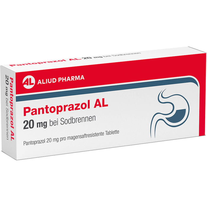 Pantoprazol AL 20 mg Tabletten bei Sodbrennen, 7 pcs. Tablets