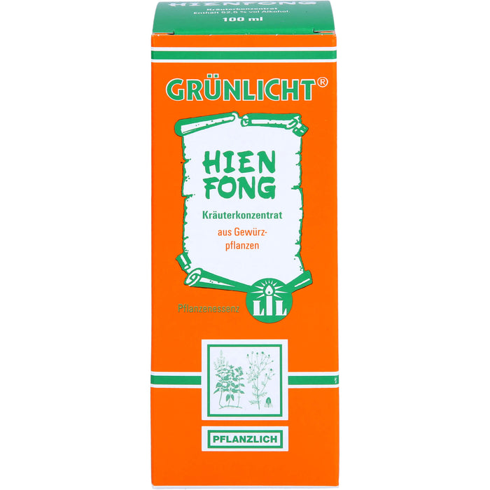 GRÜNLICHT Hienfong Kräuterkonzentrat Tropfen, 100 ml Solution