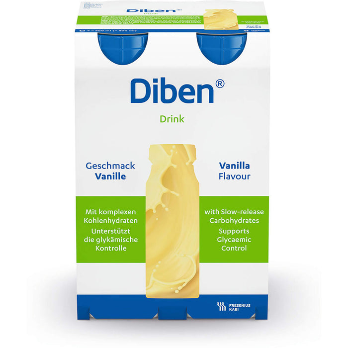 DIBEN DRINK VANILLE (1,5 KCAL/ML), 4X200 ml FLU