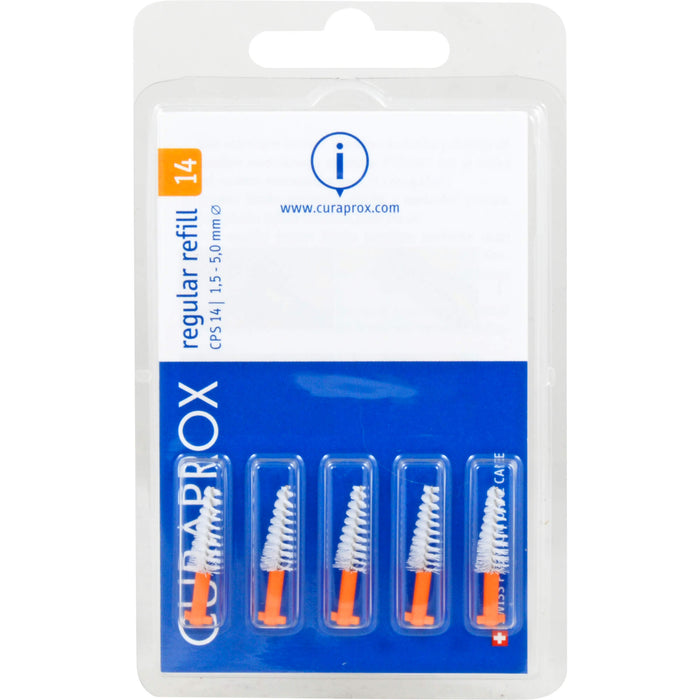 CURAPROX Interdentalbürsten CPS 14 regular 1,5 - 5,0 mm, 5 pc Brosses interdentaires