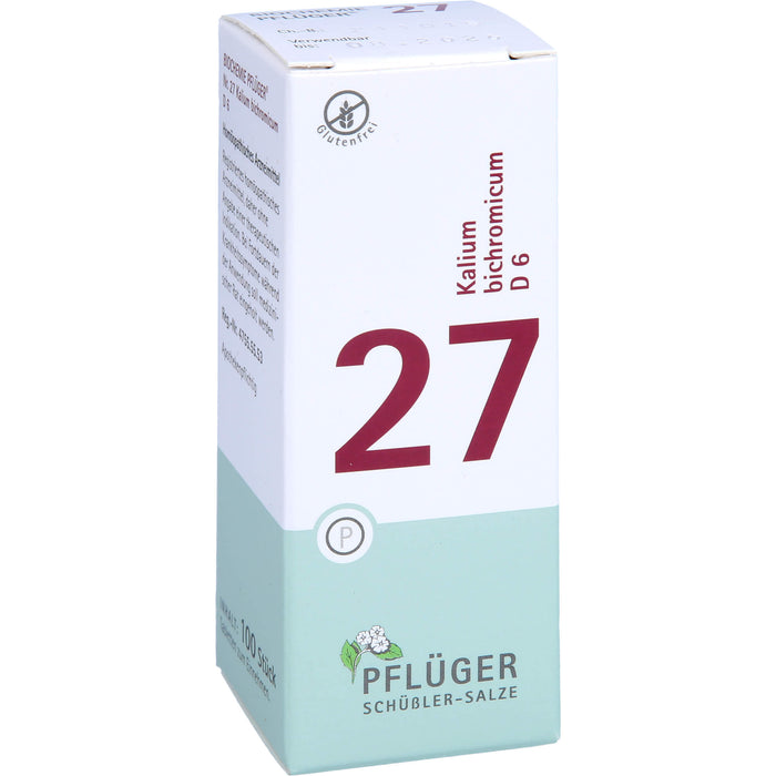 PFLÜGER Biochemie 27 Kalium bichromicum D 6 Tabletten, 100 pcs. Tablets