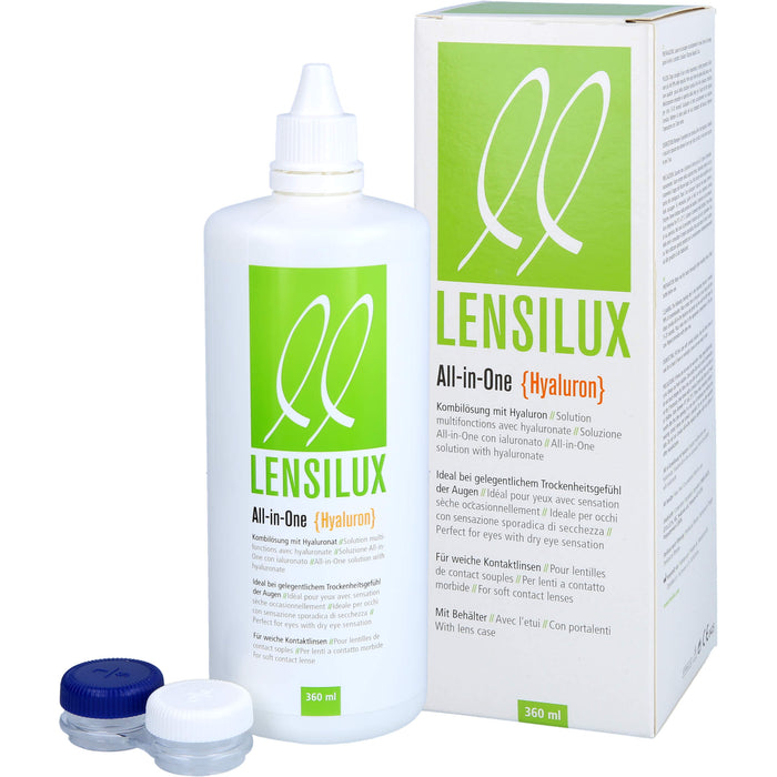 Lensilux All-in-One Hyaluron+Beh.weiche Kontaktlin, 360 ml LOE