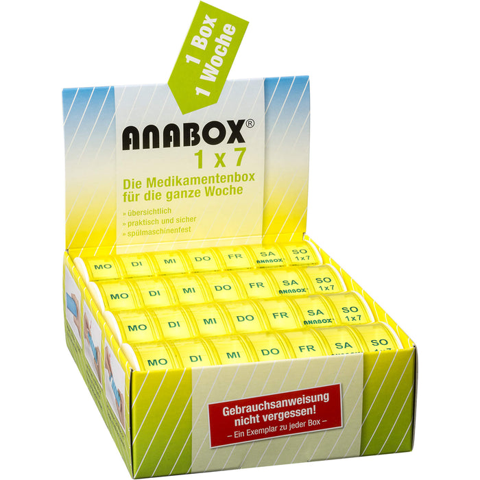 ANABOX 1x7 GELB, 1 pcs. Dosette