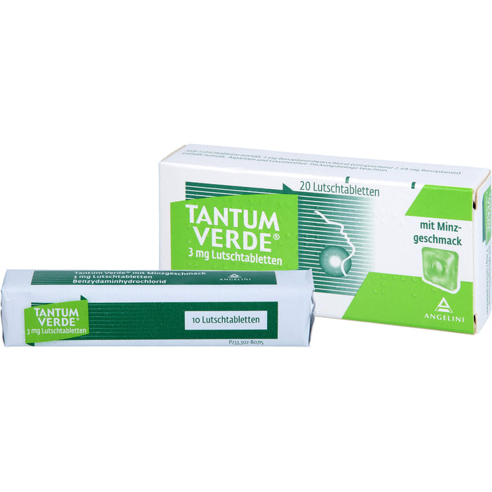 Tantum Verde Lutschtabletten mit Minzgeschmack, 20 St. Tabletten