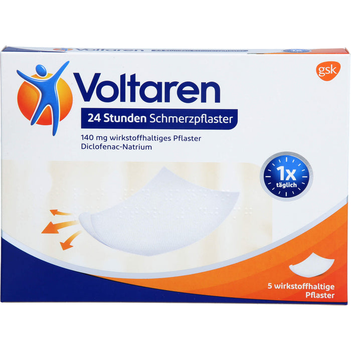 Voltaren 24 Stunden Schmerzpflaster 140 mg wirkstoffhaltiges Pflaster, 5 St PFL