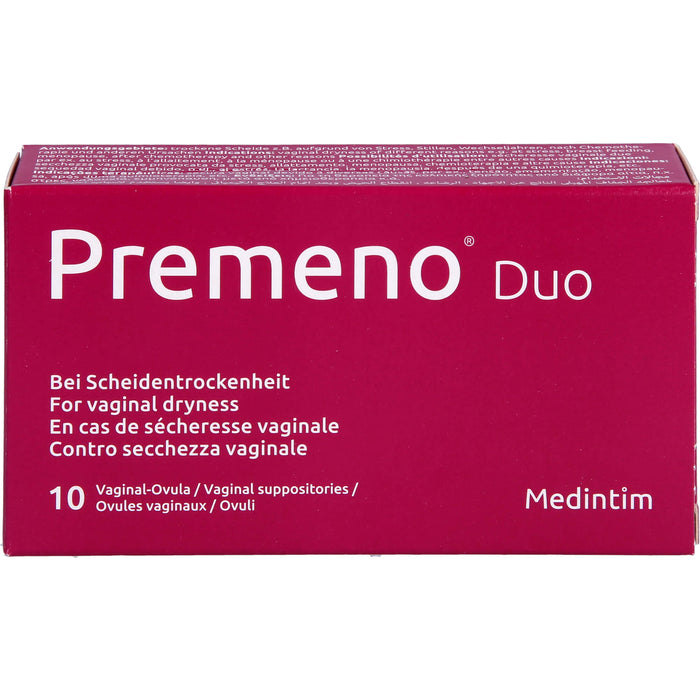 Premeno Duo Vaginalovula, 10 pc Suppositoires