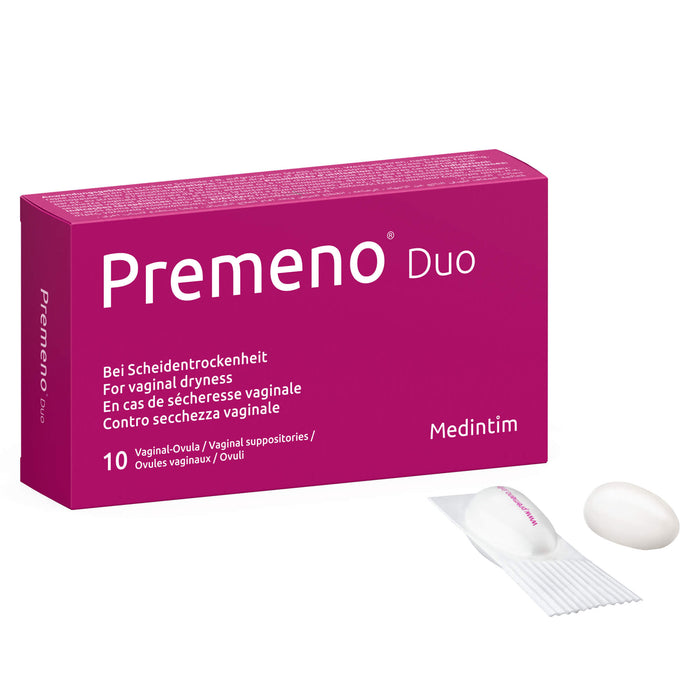 Premeno Duo Vaginalovula, 10 pc Suppositoires