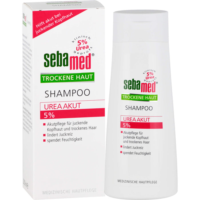 sebamed Trockene Haut 5% Urea Akut Shampoo, 200 ml Shampoing