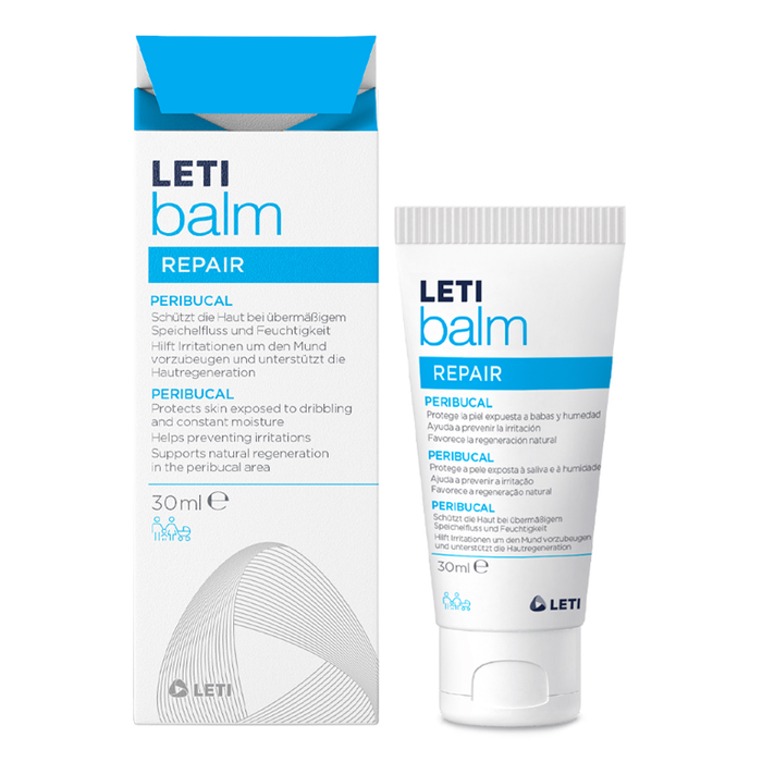 LETI balm Peribucal - Schützende Pflege bei rauer oder strapazierter Haut durch übermäßigen Speichelfluss (Leck- und Schnullerekzem), 30 ml Crème