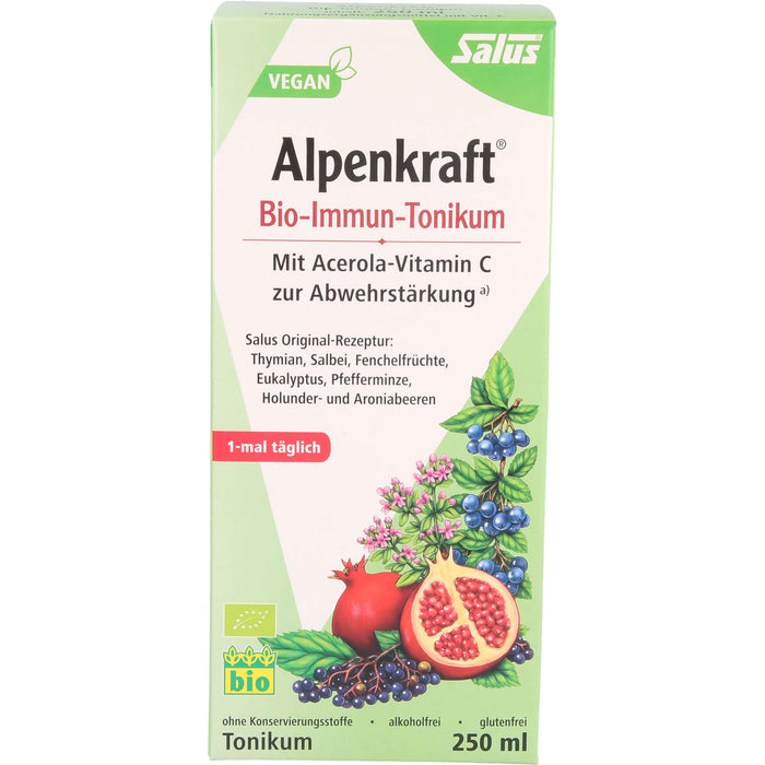 Salus Alpenkraft Bio-Immun-Tonikum zur Abwehrstärkung, 250 ml Solution