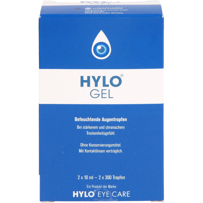 HYLO GEL befeuchtende Augentropfen, 20 ml Solution