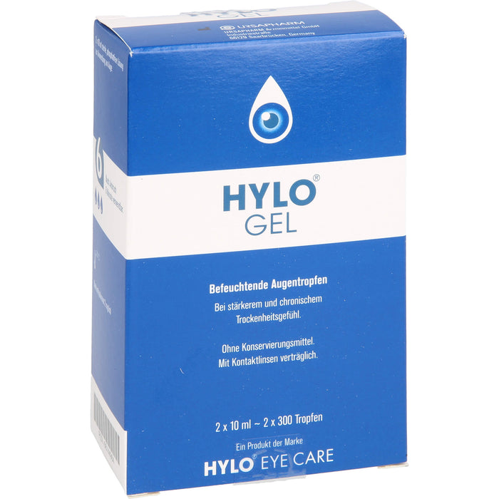 HYLO GEL befeuchtende Augentropfen, 20 ml Solution