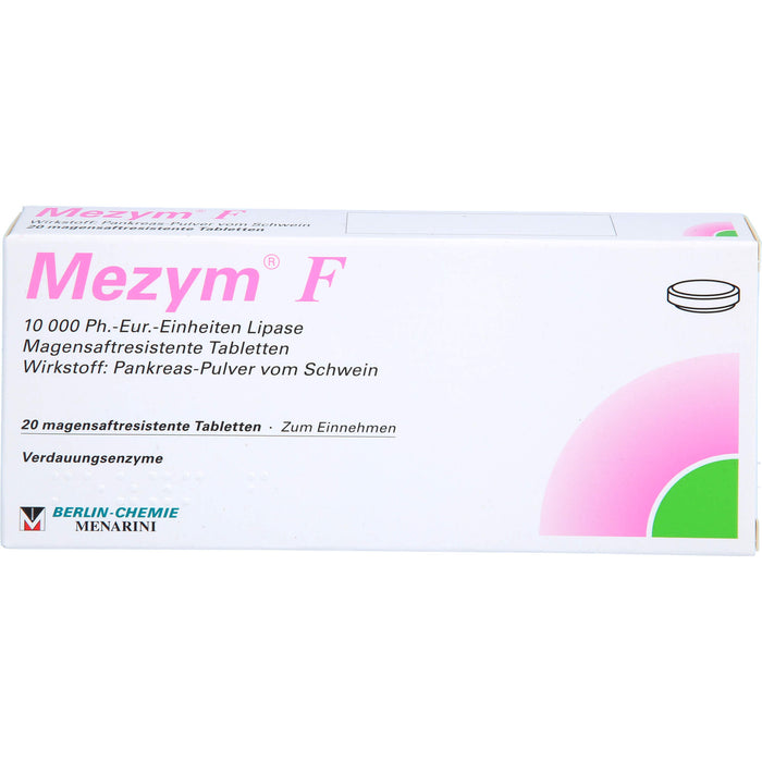 BERLIN-CHEMIE Mezym F Filmtabletten Verdauungsenzyme, 20 St. Tabletten