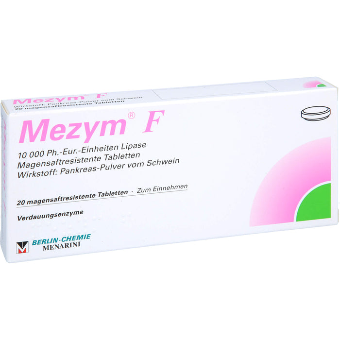 BERLIN-CHEMIE Mezym F Filmtabletten Verdauungsenzyme, 20 pcs. Tablets