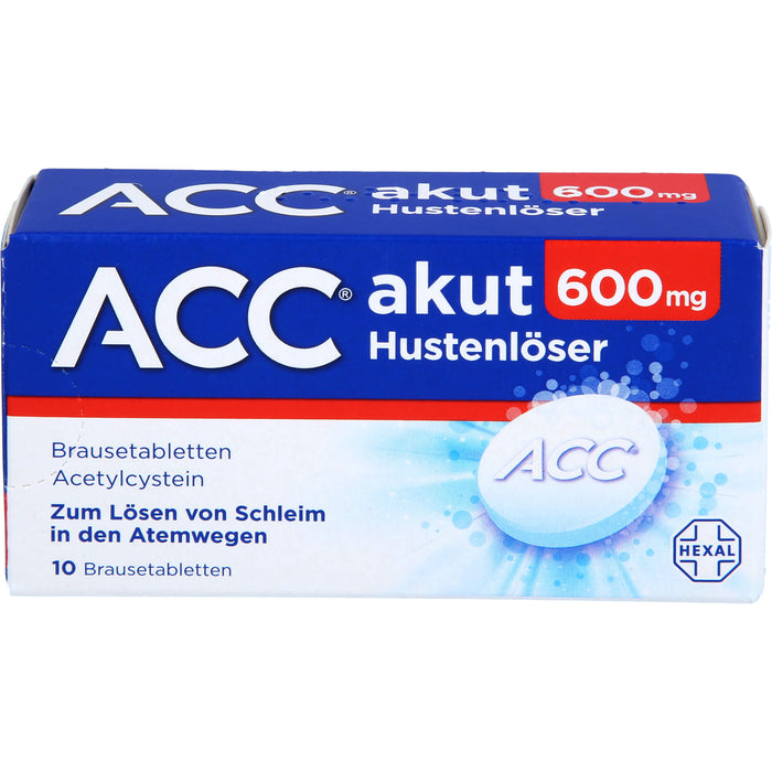 ACC akut 600 mg Hustenlöser Brausetabletten, 10 pc Tablettes