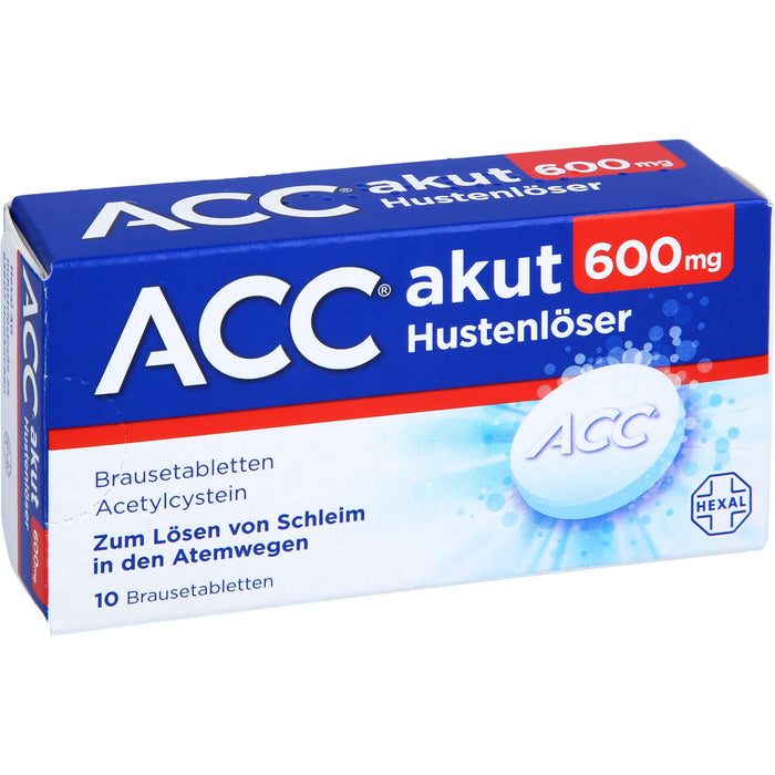 ACC akut 600 mg Hustenlöser Brausetabletten, 10 pc Tablettes