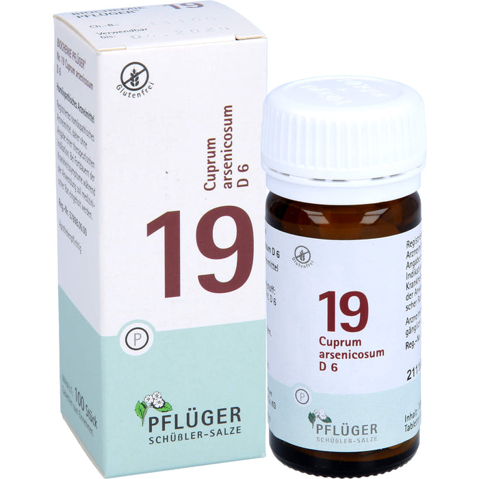 PFLÜGER Biochemie 19 Cuprum arsenicosum D6 Tabletten, 100 pcs. Tablets