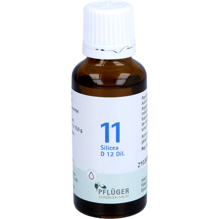 Biochemie Nr.11 Silicea D12 Pflüger Dil., 30 ml TRO