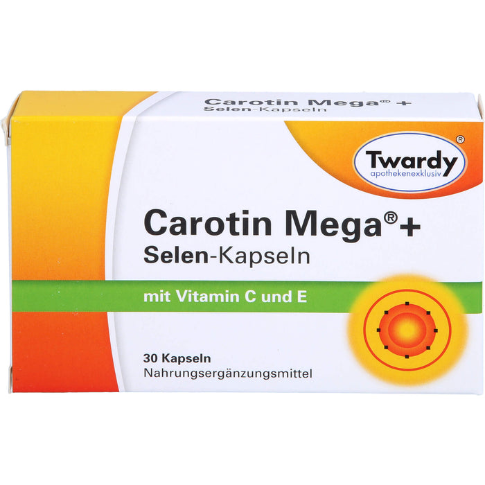 Twardy Carotin Mega + Selen-Kapseln, 30 pc Capsules