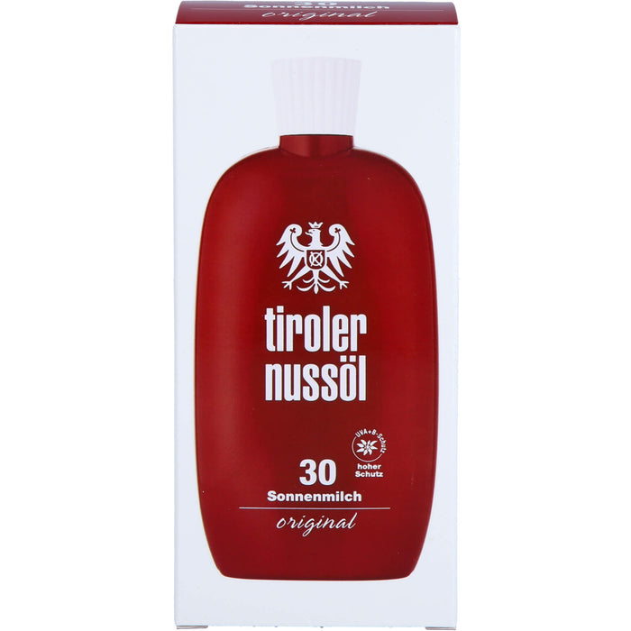 Tiroler Nussöl Original Sonnenmilch wasserfest LSF 30, 150 ml Creme