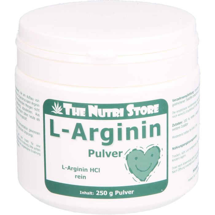 The Nutri Store L-Arginin HCl 100 % reines Pulver, 250 g Powder