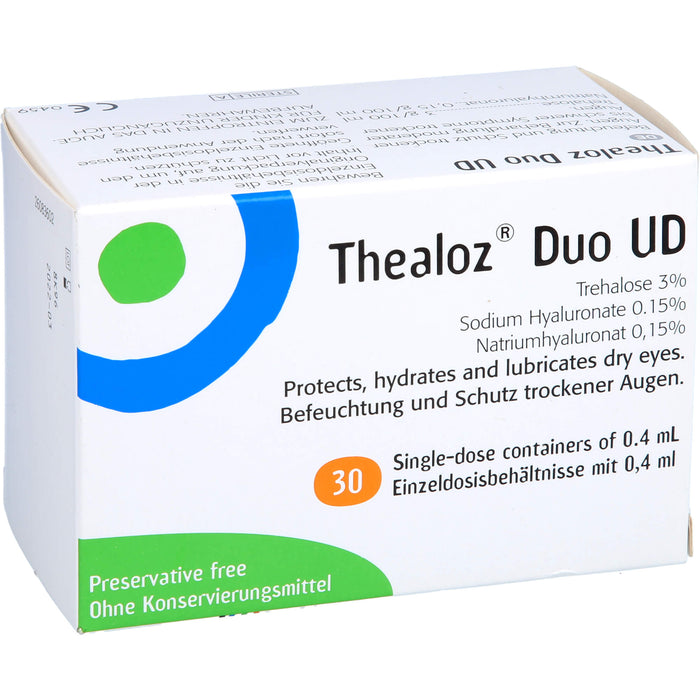 Thealoz Duo UD Augentropfen zur Linderung von trockenen Augen, 30 pcs. Single-dose pipettes