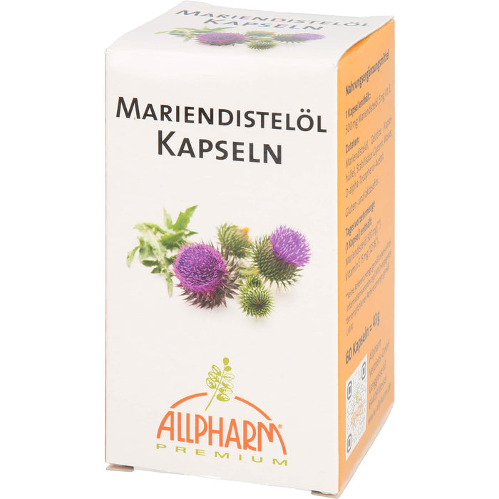 ALLPHARM Mariendistelöl 500 mg Kapseln, 60 pc Capsules