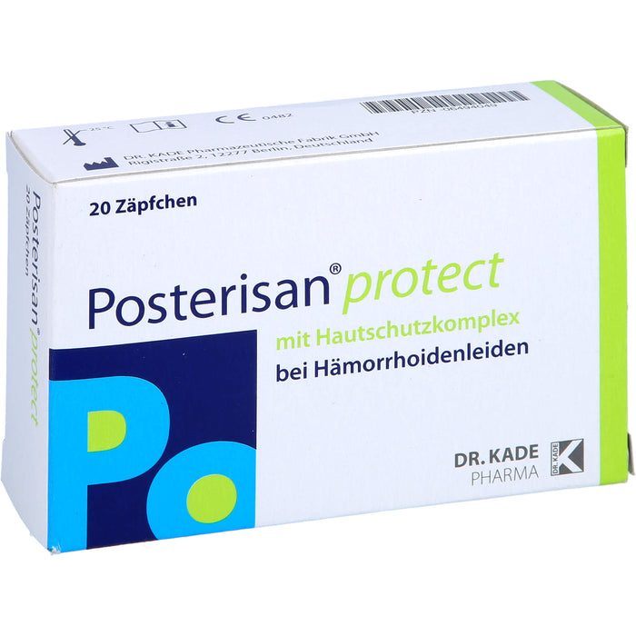 Posterisan protect bei Hämorrhoidenleiden Zäpfchen, 20 pc Suppositoires