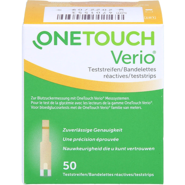 OneTouch Verio Teststreifen, 50 pc Bandelettes réactives