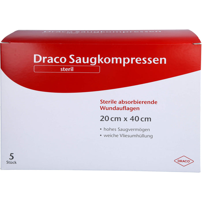 Saugkompressen steril 20x40 DRACO, 5 St KOM