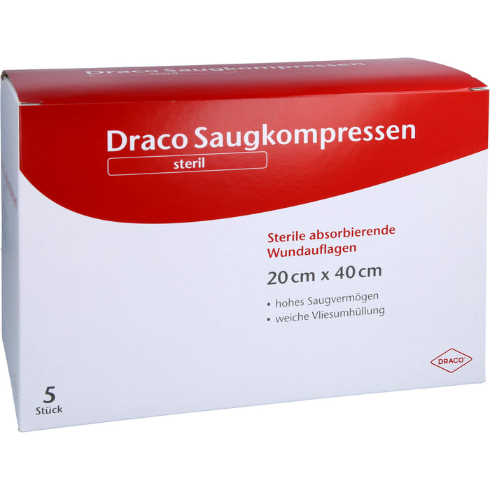 Saugkompressen steril 20x40 DRACO, 5 St KOM