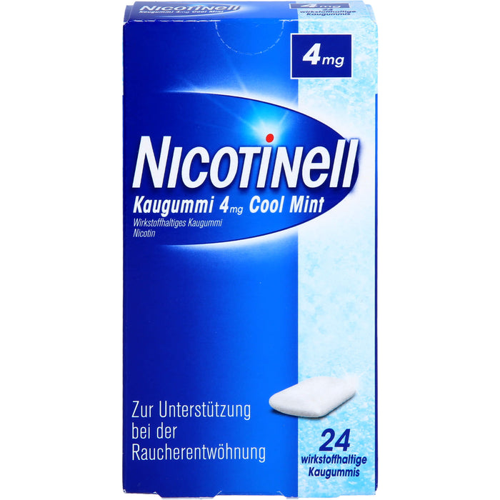 NICOTINell Kaugummi 4 mg Cool Mint, 24 pcs. Chewing gum