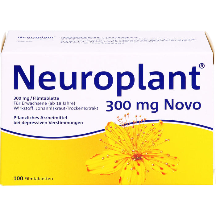 Neuroplant 300 mg Novo Filmtabletten bei depressiven Verstimmungen, 100 pcs. Tablets