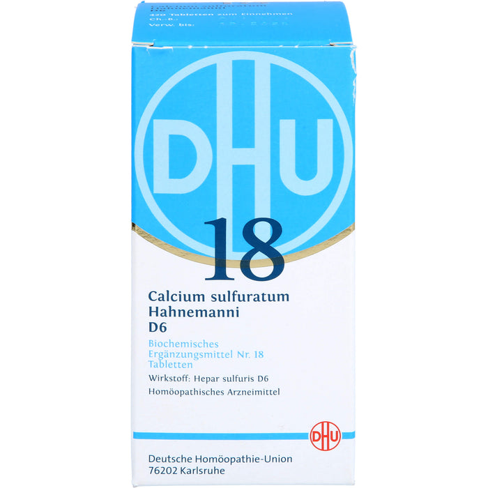 Biochemie DHU 18 Calcium sulfuratum D6 Tabletten, 420 St. Tabletten