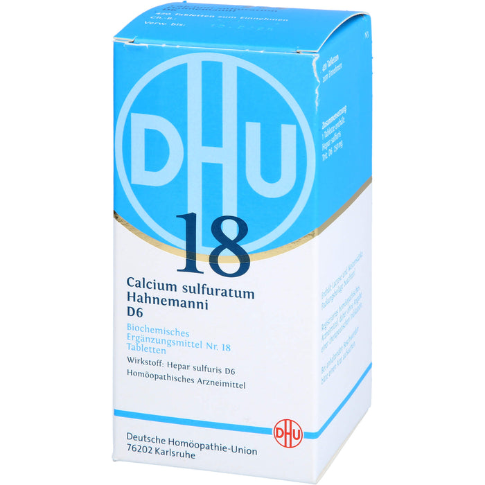 Biochemie DHU 18 Calcium sulfuratum D6 Tabletten, 420 St. Tabletten