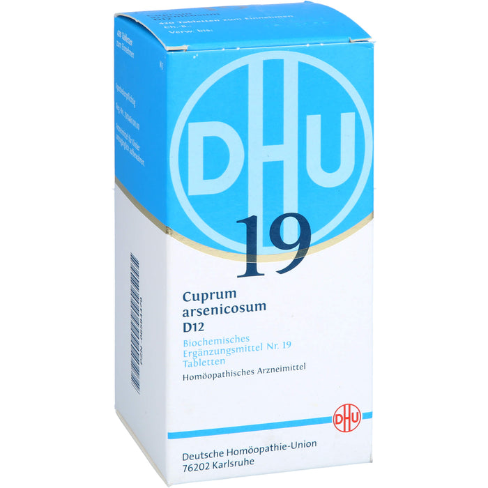 DHU Schüßler-Salz Nr. 19 Cuprum arsenicosum D12 Tabletten, 420 St. Tabletten