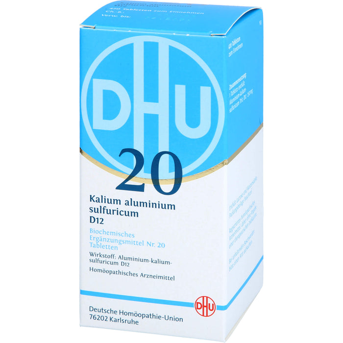 DHU Schüßler-Salz Nr. 20 Kalium aluminium sulfuricum D12 Tabletten, 420 pcs. Tablets