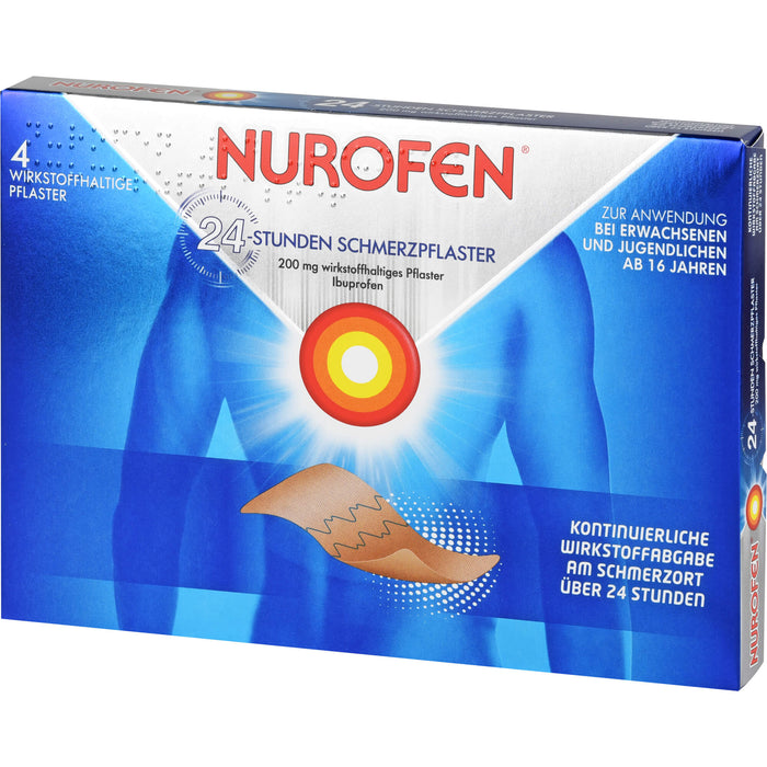 Nurofen Gelenk- und Muskelschmerzlinderung Ibuprofen 200 mg medizinisches Pflaster, 4 St. Pflaster