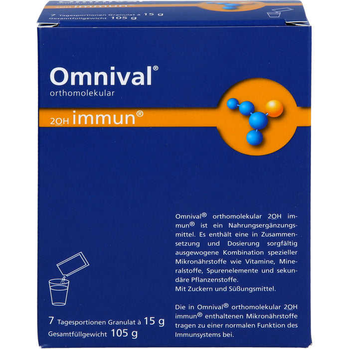 OMNIVAL orthomolekular 2OH immun 7 TP Granulat, 7 St. Beutel