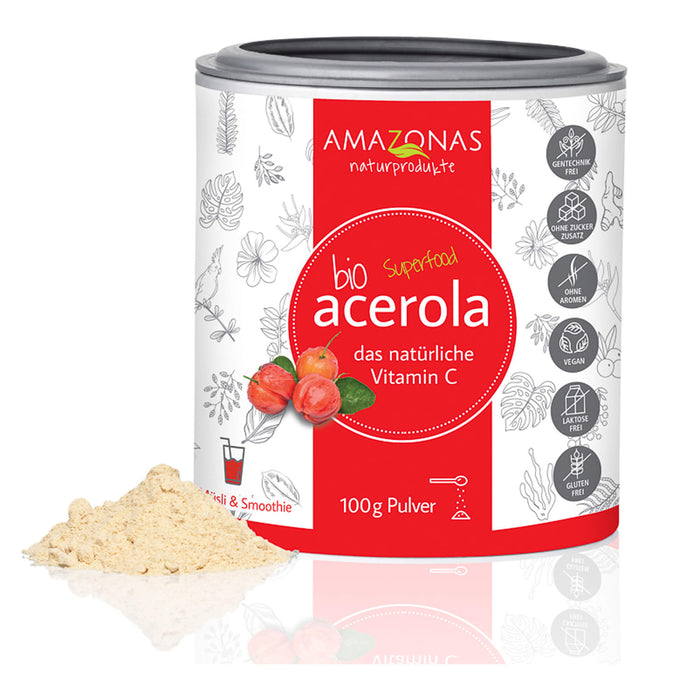 AMAZONAS Acerola Pulver, 100 g Powder