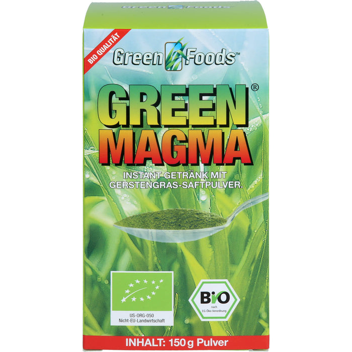 Green Foods Green Magma Gerstengrasextrakt-Pulver bio, 150 g Powder