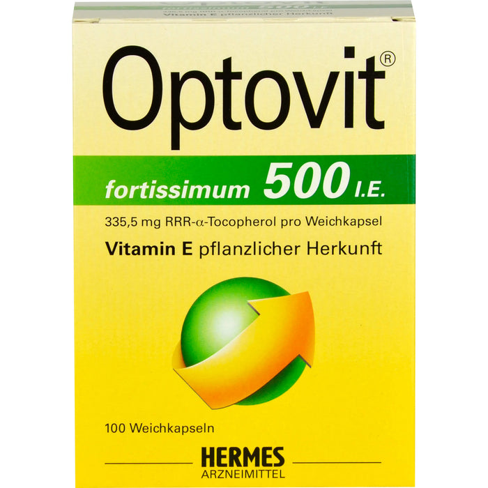 HERMES Optovit fortissimum 500 I.E. Weichkapseln, 100 St. Kapseln