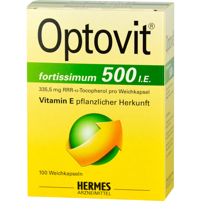 HERMES Optovit fortissimum 500 I.E. Weichkapseln, 100 St. Kapseln