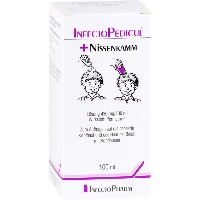 INFECTOPEDICUL Lösung + Nissenkamm bei Kopfläusen, 100 ml Lösung